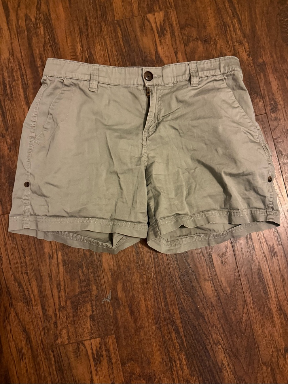 Boston Traders Olive Roll-Hem Bermuda Shorts
